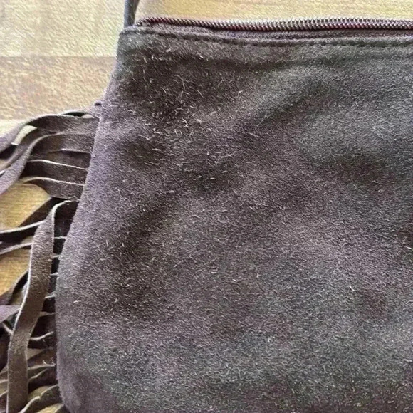 Genuine Leather Brown Purse with Fringe made in India - Picture 7 of 14